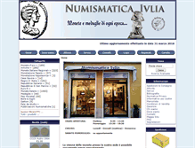 Tablet Screenshot of numismaticaivlia.it